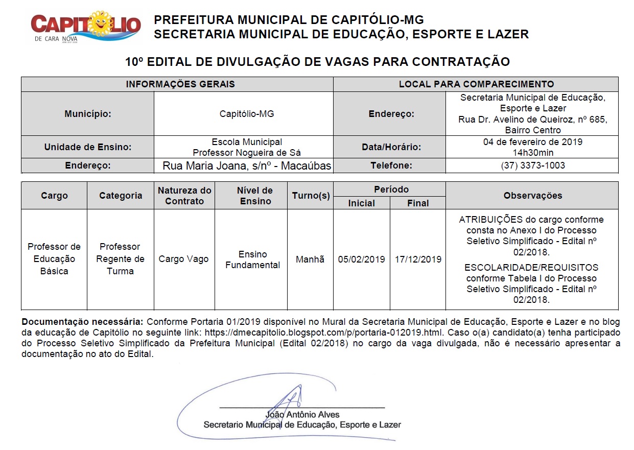 Edital 10_Professor Educação Básica